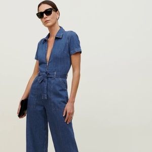 Reformation Cassidy Denim Jumpsuit